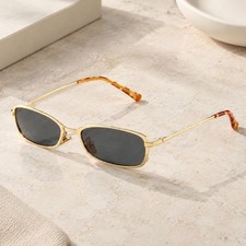 Full-Rims Oval Sunglasses with Classical Styles Frame for WOmen Girl Daily