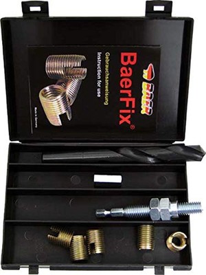 BaerFix Thread Repair Kit M 6 x 1.0 - ECO, Thread Repair M6 Thread - Thread A...