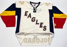 Zephyr Authentic Colorado Eagles CHL Hockey Jersey Sz 46 White Sewn blank