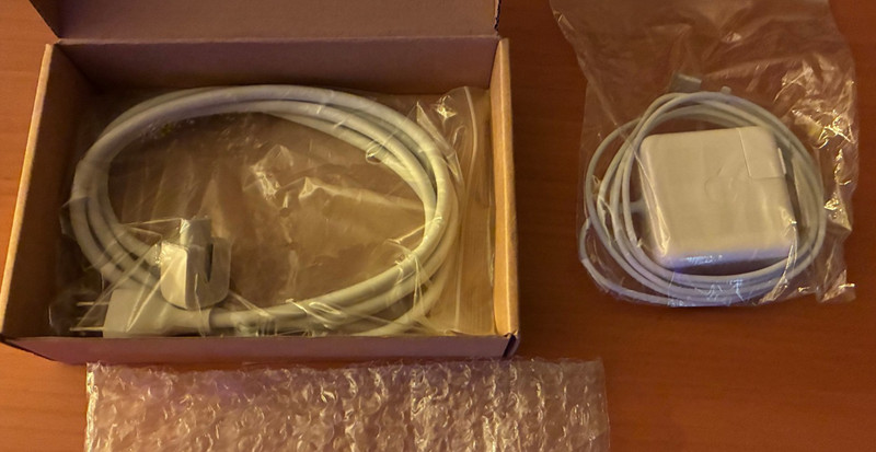 Apple 45W MagSafe 2 Power Adapter w/ Extension Cable - A1436 - NEVER USED