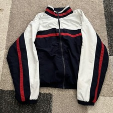 Roundtree And Yorke 90s Windbreaker Red White And Blue Size L