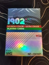 *SEALED* VHS 1982 Holographic Edition Playing Cards Deck - Kings Wild Project