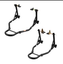 Motorcycle Stand Lift 1100lbs Capacity Front Rear Combo Stand Lift Black