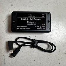 Redpark L6-NETPOE Black Gigabit  PoE Ethernet Adapter with Cable for iPad