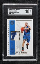 2019 Panini Encased Legendary Swatches Prime 1/10 Jason Kidd SGC 10 GEM HOF 1e41