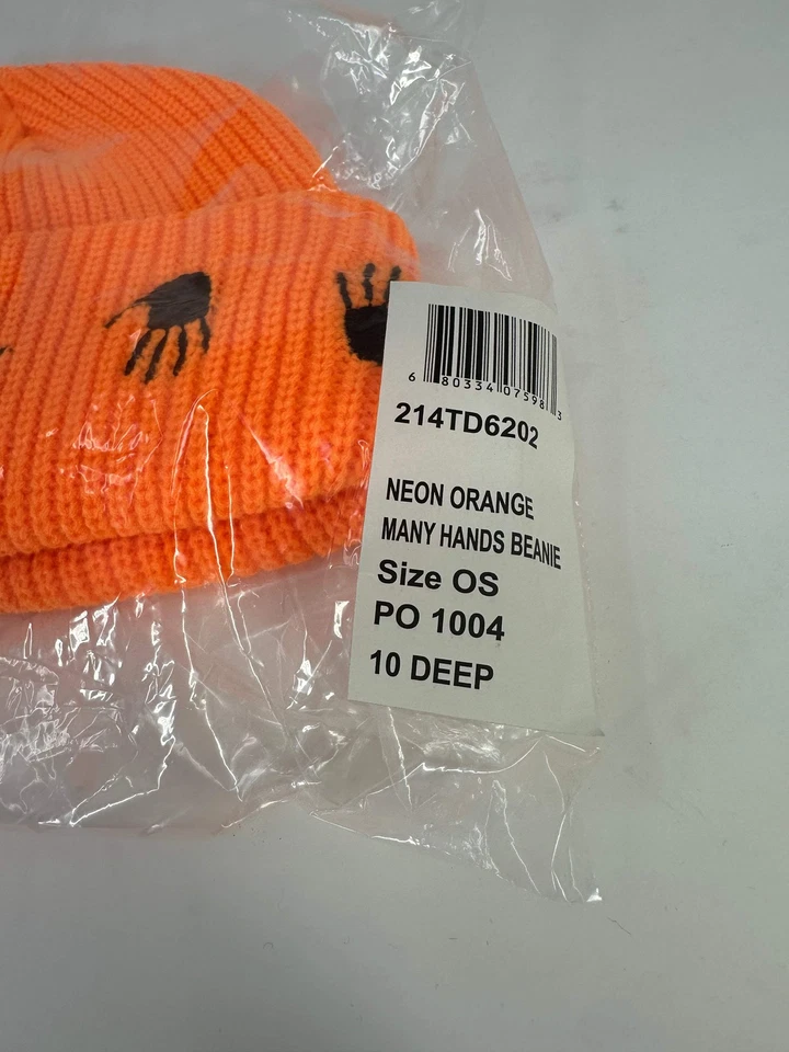 Gorro 10 Profundo 'Muchas Manos' Naranja Nuevo - Talla Única Foto 4 de 4