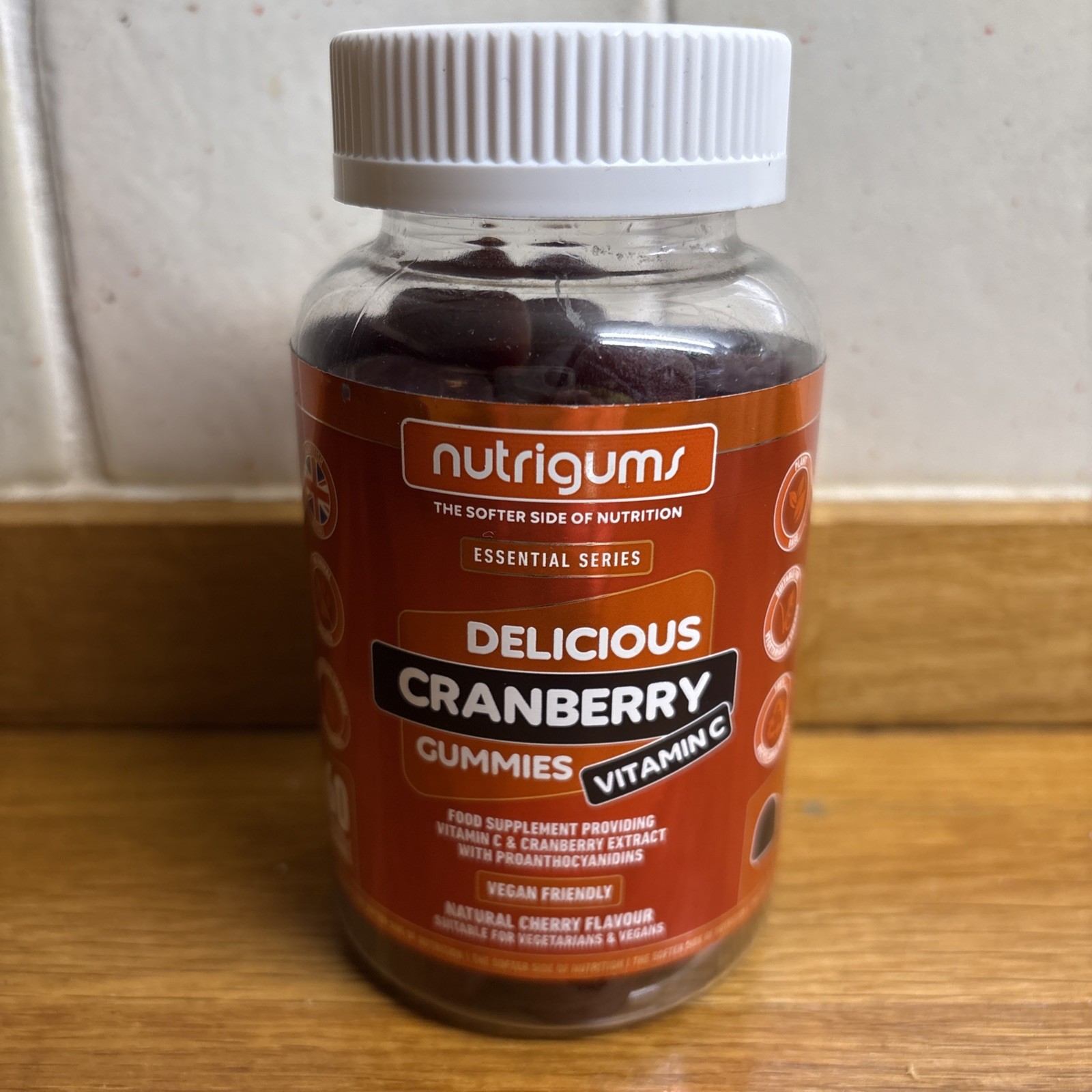 Nutrigums Cranberry Gummies 180g Vitamin C 60 Gummies - BB 09/2027