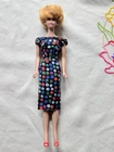 Vintage 1959 Barbie doll APPLE sheath DRESS #917 tagged TM + red SHOES clothes