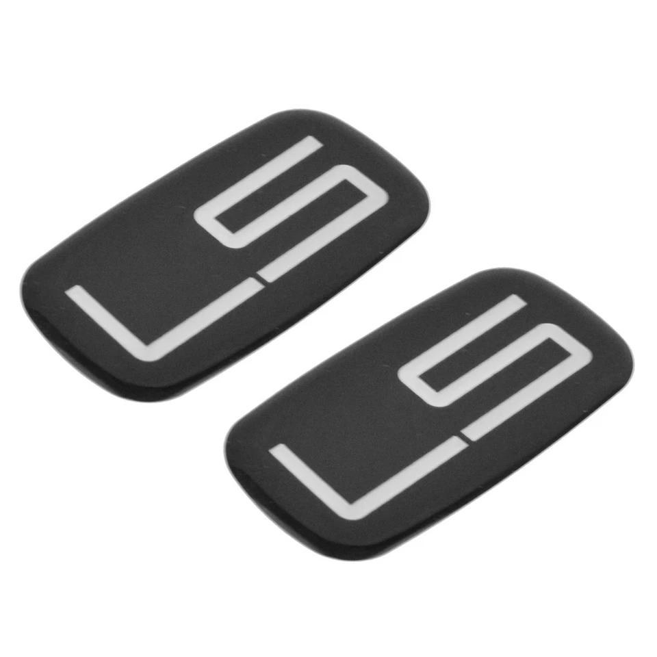 Оригинальная черная табличка с эмблемой LS с серебряными буквами пара комплект для пикапа внедорожника Chevy - Изображение 2 из 4