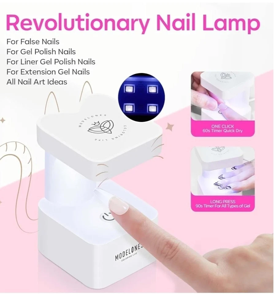 Kit de uñas de gel, puntas de uñas y pegamento Kit de gel con pegamento 9 en 1, ataúd largo de 500 piezas Foto 4 de 4