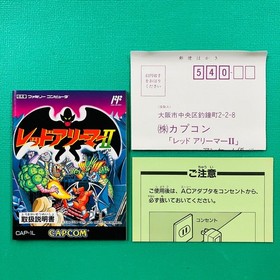 Unused Red Arremer II Famicom NES Japan CAPCOM Rare FC Game With box From Japan