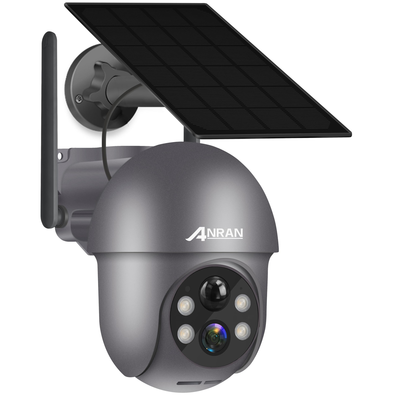2K Solar Wireless Outdoor Security Camera with 360° View, Night Vision, Motion Detection-image