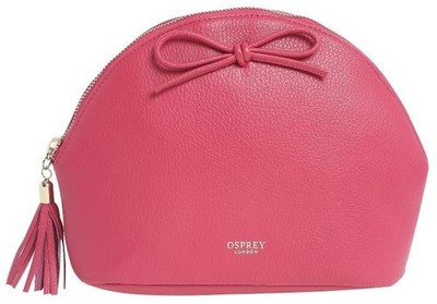 Osprey London Damen Kosmetiktasche Reißverschluss fuchsia groß H 20 cm x L 27 cm UVP 8 £ 9