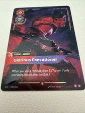 Riftbound Spiritforged Draven Glorious Executioner Overnumbered 242/221 — live eBay listing