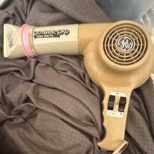 GE Power Pro 1200W Standard Electric Hair Dryer, Beige Plastic