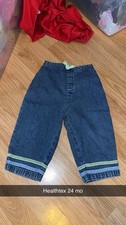 vintage Healthtex pull-on denim pants, size 24 months