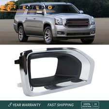 Right Front Fog Light Lamp Cover Bezel Chrome Trim For GMC Yukon 2015-2019 2020
