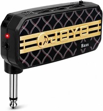 Solid State Bass Headphone Amplifier with Tone Control and Dual Power Sources