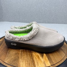 Oofos Oocoozie Mule Slippers Men's 11 Gray Slip On Warm Recovery Shoes