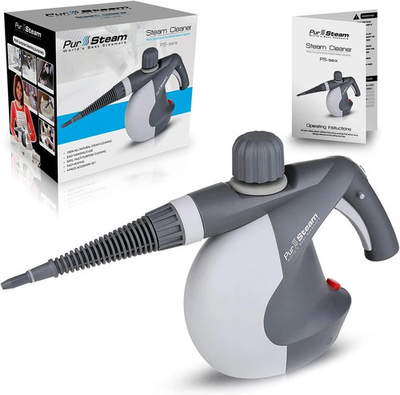 #ad #ad PurSteam Handheld Pressurized Steam Cleaner 9 Tools Car Leather Window PS 581X $59.99