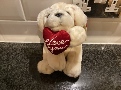 Keel Toys Simply Soft Collection Welpe Hund mit I Love You Herz