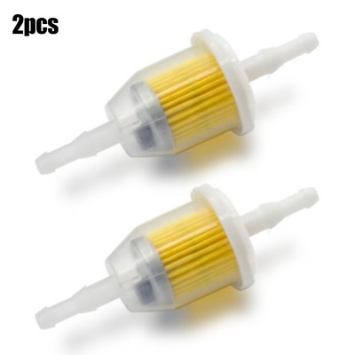 Transparenter Inline Kraftstofffilter für Rasenmäher 2 Stück 6 mm Ersatzteil