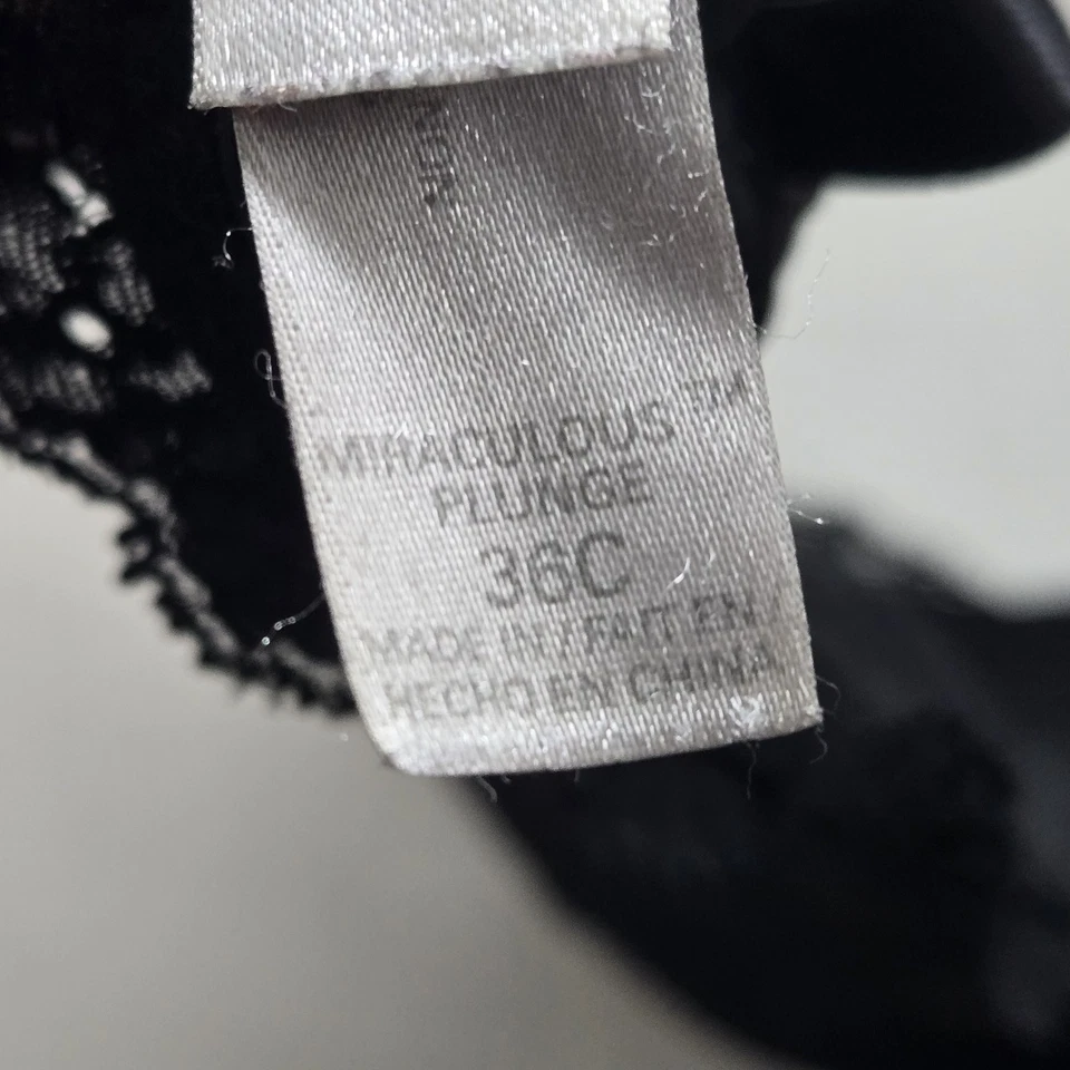 Victoria's Secret Women Bra 36C Black Wicked Unlined Plunge Underwired Lace - Image 4 of 4