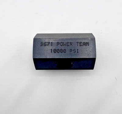 #ad POWER TEAM 9671 DBL TEE ADAPTER 3 X 3 8quot; NPTF $27.00