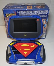 Kids Station Superman DVD Player Model KSU744C With Remote Open Box - Rare VTG