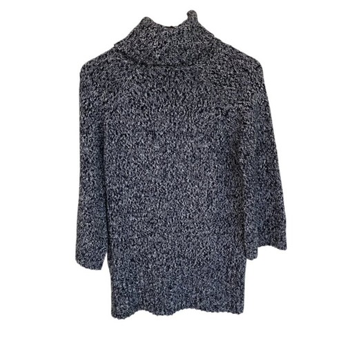 Maglione White House Black Market collo cappuccio bianco e nero erica - Large - Foto 3 di 4