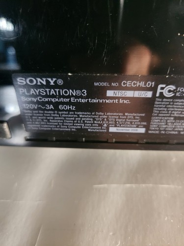 Sony PlayStation 3 PS3 Fat Console CECHL01 W Power Cable Tested - Picture 5 of 6