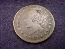 1837 HARD TIMES TOKEN "MILLIONS FOR DEFENCE NOT ONE CENT"  #7