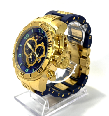 Invicta Corduba 6676 Chronograph Blue Gold 52mm Swiss Quartz Mens