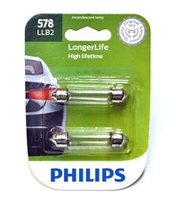 Philips LongerLife 578 12.42W Two Bulbs Trunk Cargo Light Replacement Lamp OE