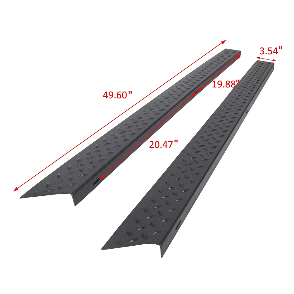 Pair New Side Body Armor Rocker Panel Kit For Jeep 1997-2006 TJ Wrangler Foto 3 de 4