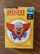 Vintage 1972 Larry Harmon's BOZO Educational Card Game, Pre-owned