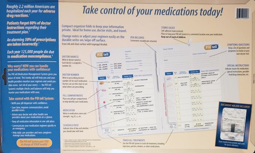 Pill Tell Safe Sistema de Gestión de Medicamentos Fácil Organizador de Medicamentos Múltiples - Imagen 2 de 2