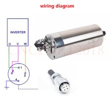 Motore mandrino CNC ER11 raffreddato ad acqua 1,5KW 220V 24000rpm D80mm per incisione