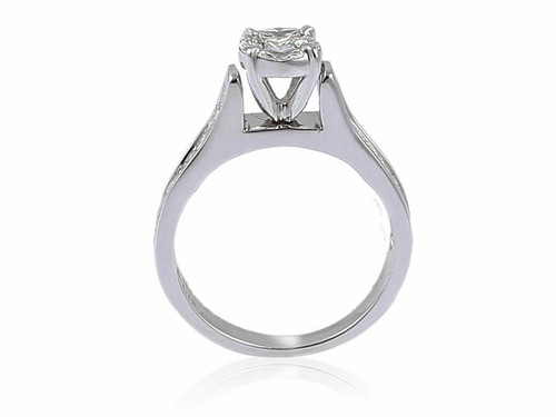 Pave 1,19 cts princess marquise taglio diamanti anello nozze in 585 bene 14K oro - Foto 3 di 3