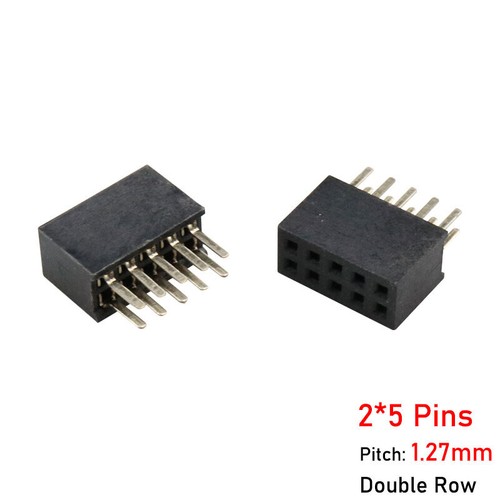 Pitch 2P-40P PCB Male / Female Pin Header Single / Double Row Connector 1.27mm - Picture 26 of 44