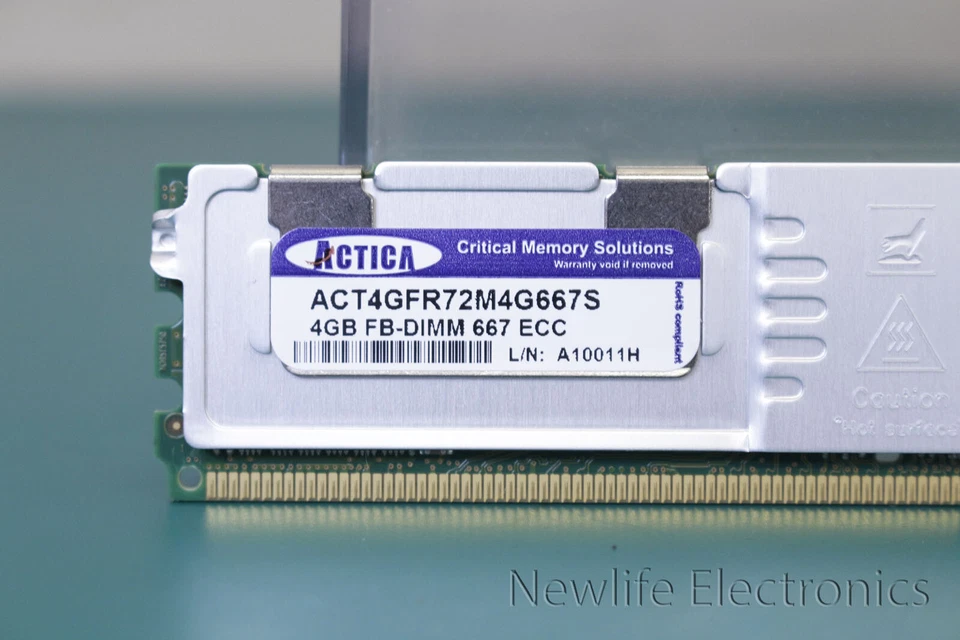 Memoria Server FB DIMM ACTICA 4GB PC-5300 (667 Mhz) ACT4GFR72M4G667S - Immagine 2 di 3