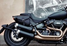 SATTELTASCHE RECHTE&LINKE FÜR HD SOFTAIL FAT BOB 2018-2025 ENDSCUOIO  LEDER