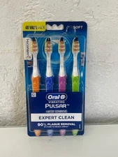 Oral-B Pulsar Expert Clean Toothbrush, Soft, 4 Pack