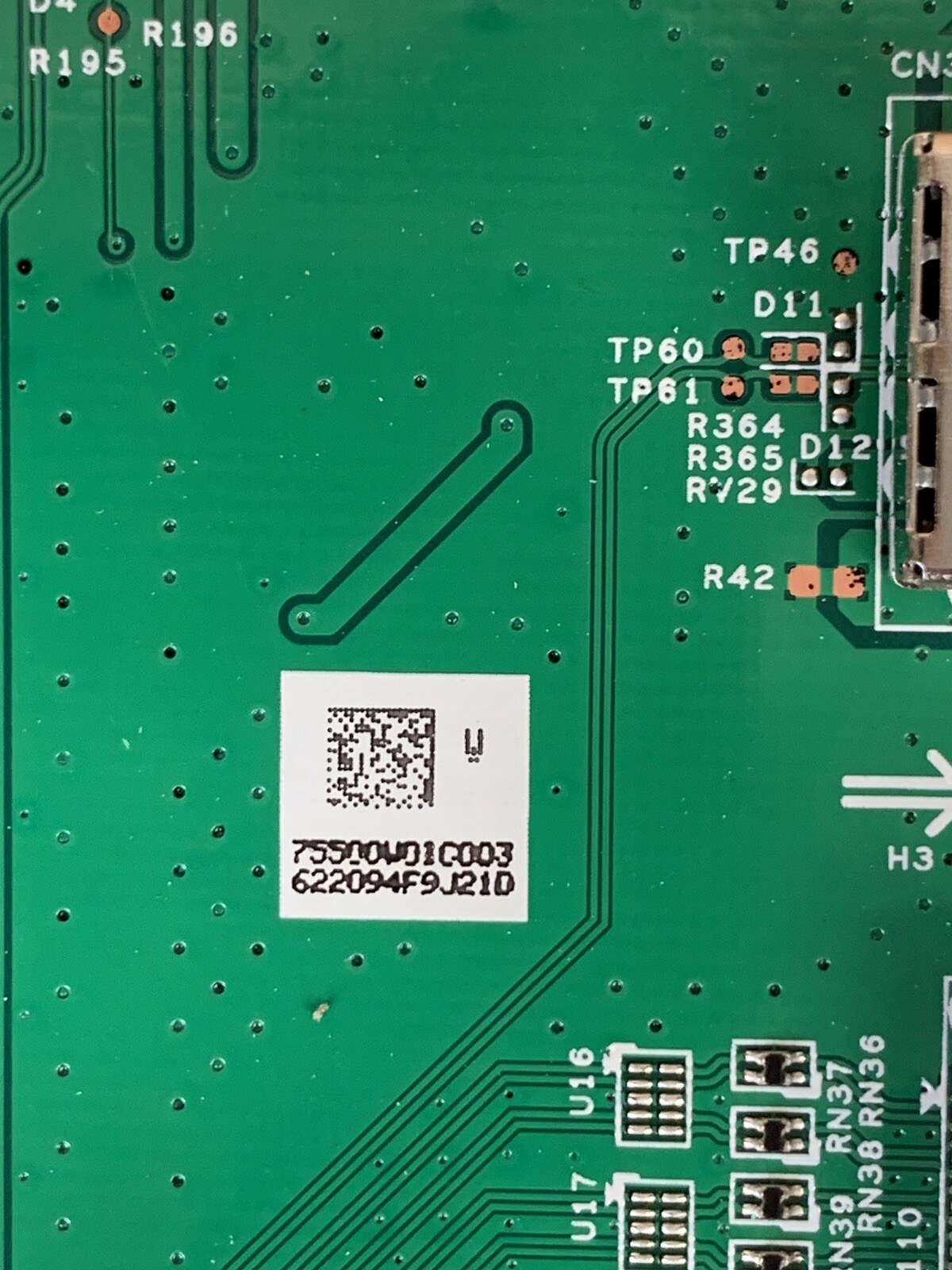 PLACA PRINCIPAL VIZIO Y8387078S Para Televisor LED D60-D3 (serie