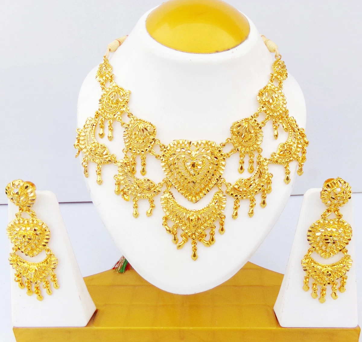 Indian Necklace Fashion Gold Plated Wedding Bridal Women Jewelry