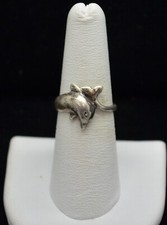 Sterling Silver Pretty Dolphin Ring SZ 6.75 FMW383