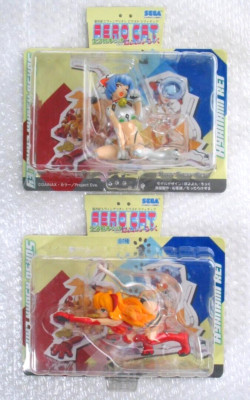 EVANGELION Ayanami Rei Asuka aero cat figure SEGA rare Novelty doll