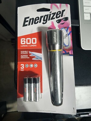 Energizer Vision HD Metal 600 Lumens Flashlight Wide Beam - FREE SHIPPING