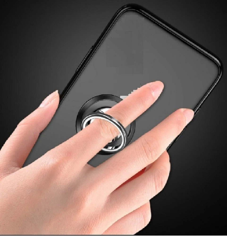 Nokia C210 Phone Case - Full Body TPU Cover with Ring Stand & Tempered Glass Screen Protector  