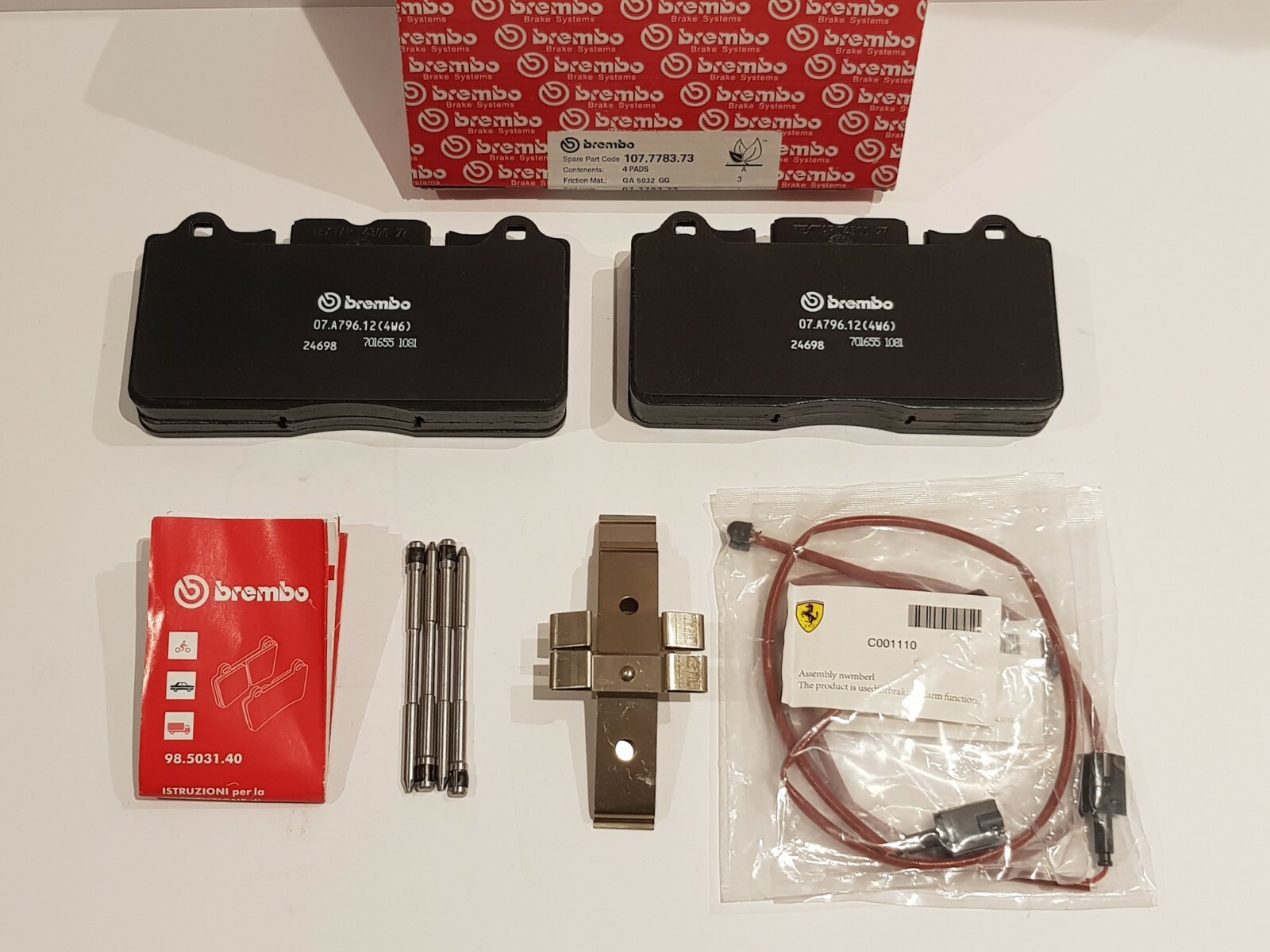 🚀Ferrari 458 Italia & 458 Spider Front Brake Pad Kit